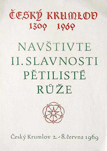 Slavnosti Slavnosti pětilisté růže 1969, plakát