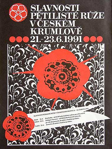 Slavnosti Slavnosti pětilisté růže 1991, plakát
