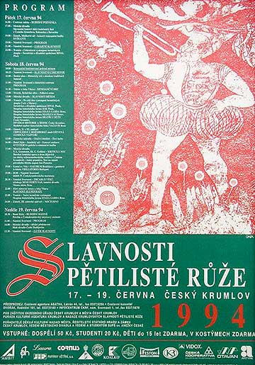Slavnosti Slavnosti pětilisté růže 1994, plakát