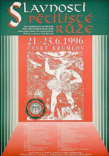 Slavnosti Slavnosti pětilisté růže 1996, plakát