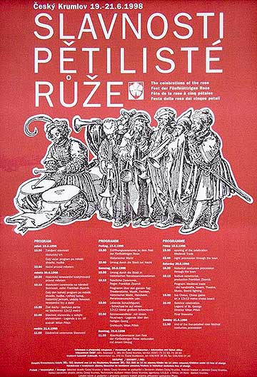 Slavnosti Slavnosti pětilisté růže 1998, plakát