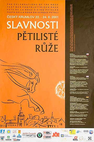 Slavnosti Slavnosti pětilisté růže 2001, plakát