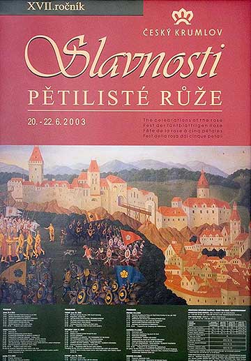 Slavnosti Slavnosti pětilisté růže 2003, plakát