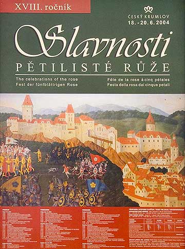 Slavnosti Slavnosti pětilisté růže 2004, plakát