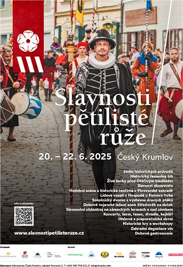 Slavnosti pětilist&eacute; růže 2025, plak&aacute;t česky